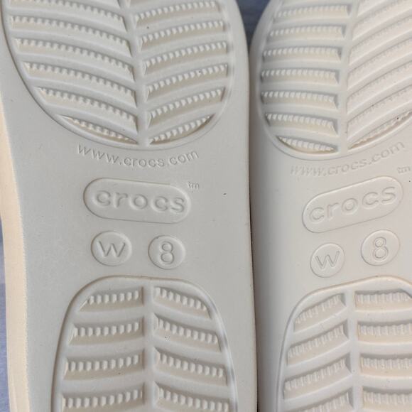 Crocs Baya Platform Womens Double Strap Slides Size 8 Chai Tan Beige Sandals New - Picture 12 of 12